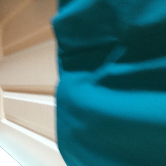 Calvin Klein teal cap sleeve dress lined and semi fitted size 10 - Picture 7 of 8